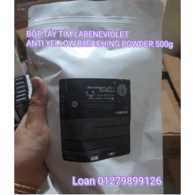 Bột tẩy tím nâng TONE LABENE ANTI YELLOW VIOLET BLEACHING POWDER 500g ( New 2019 )