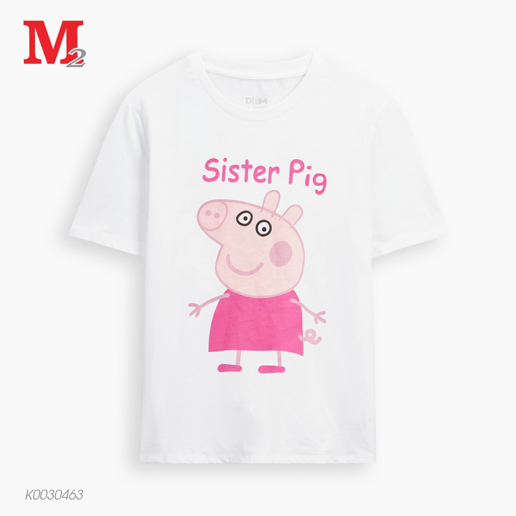 [Mã BMBAU50 giảm 7% đơn 99K] Áo thun trẻ em cộc tay gia đình Brother Pig, Sister Pig K0030463 Thời trang M2