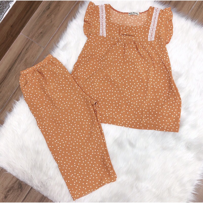 Đồ bộ lụa latin lửng siêu mát mềm