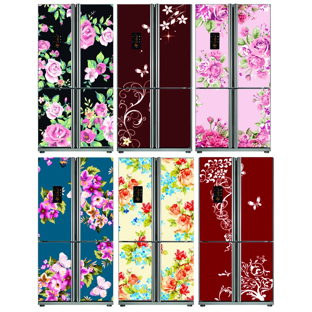 DECAL DÁN TRANG TRÍ TỦ LẠNH 2 CỬA