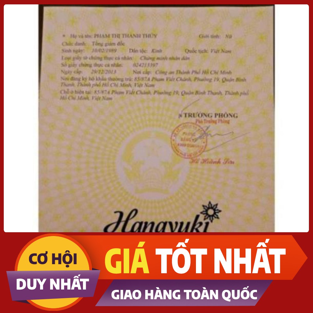 [ SALE SỐC ] Kem Dưỡng Trắng Ngày Hana White & Day Hanayuki CHÍNH HÃNG 100%