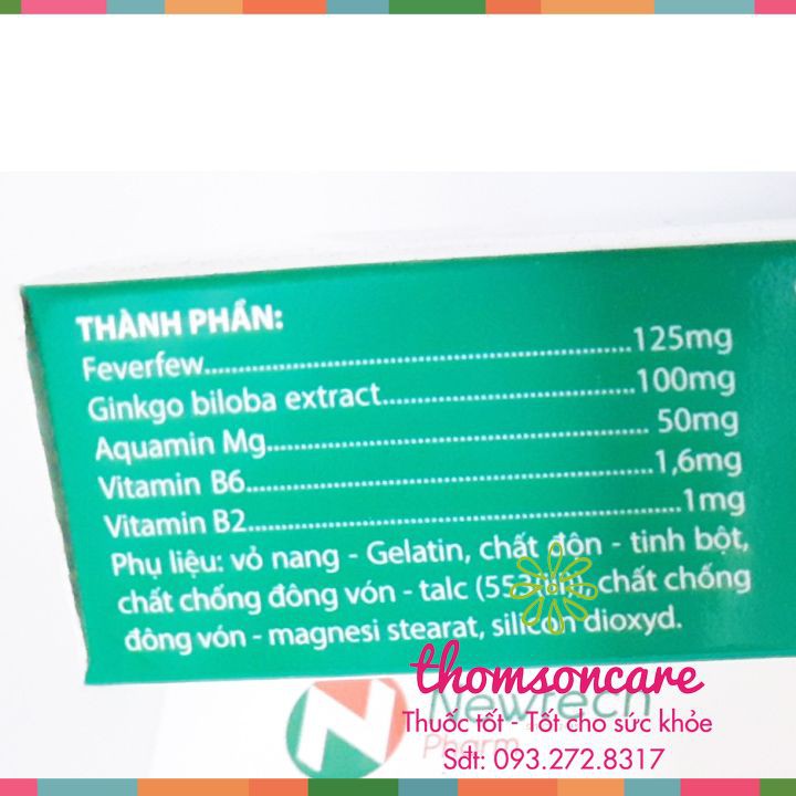 Migrin Có tem tích điểm 6h tặng 1h - hỗ trợ giảm đau nửa đầu - hoạt huyết dưỡng não | BigBuy360 - bigbuy360.vn