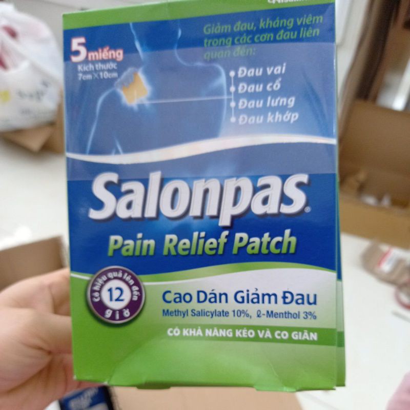 Salonpas hộp 5 miếng co giãn