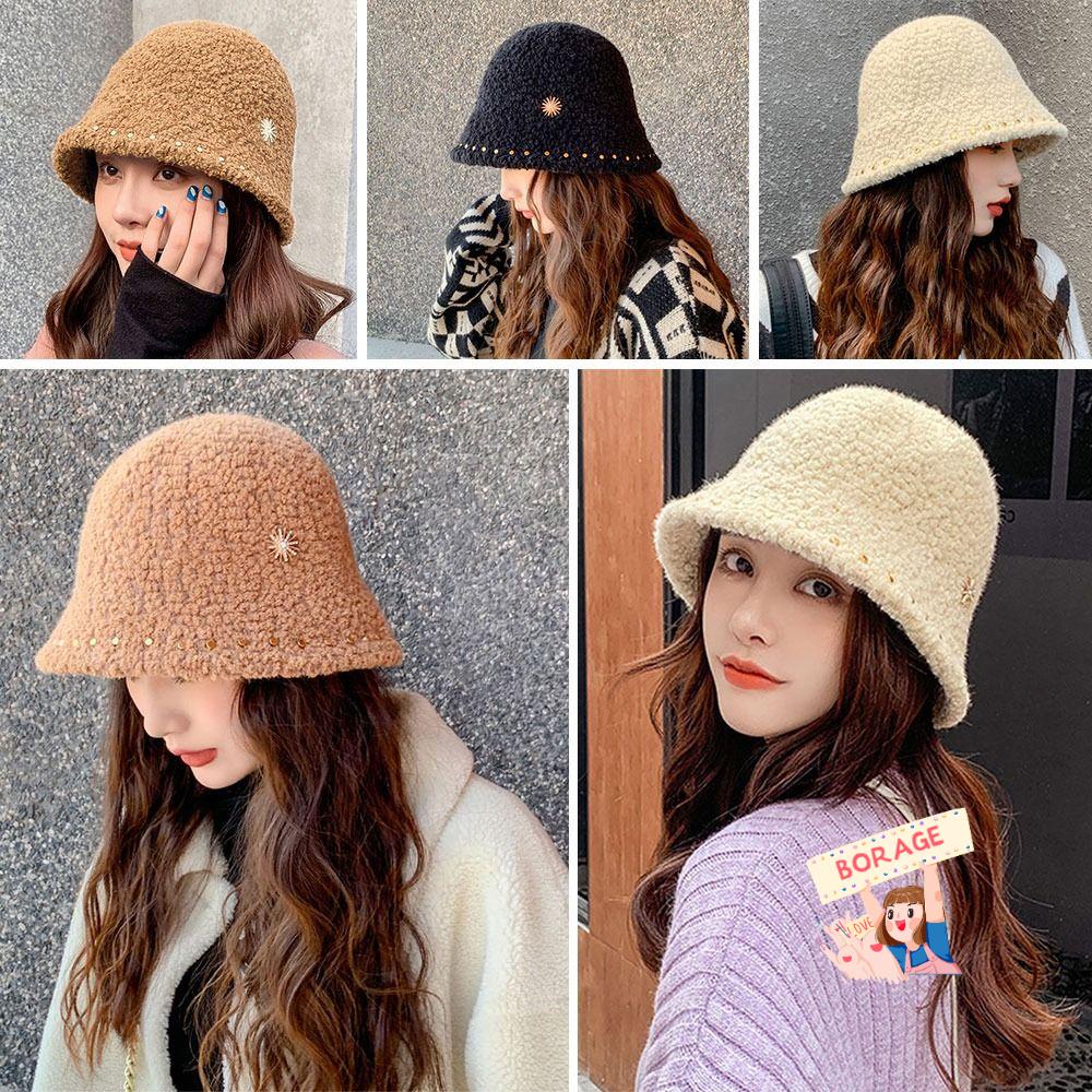 Mũ Bucket Panama Mềm Mại Ấm Áp Thời Trang Ngoài Trời