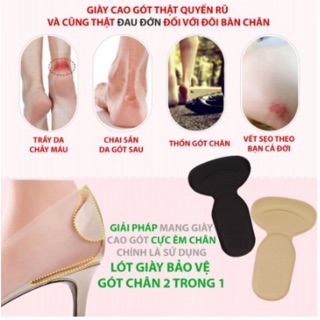 [Giá Sỉ] 2 Miếng Lót Giày Bị Rộng, Chống Đau Chân