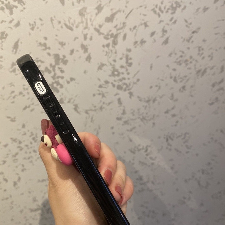 Ốp Điện Thoại silicone Mềm Bóng Hình Gấu/Dâu Tây Cho Apple 13 iPhone12/11pro max x/xs 7/8plus