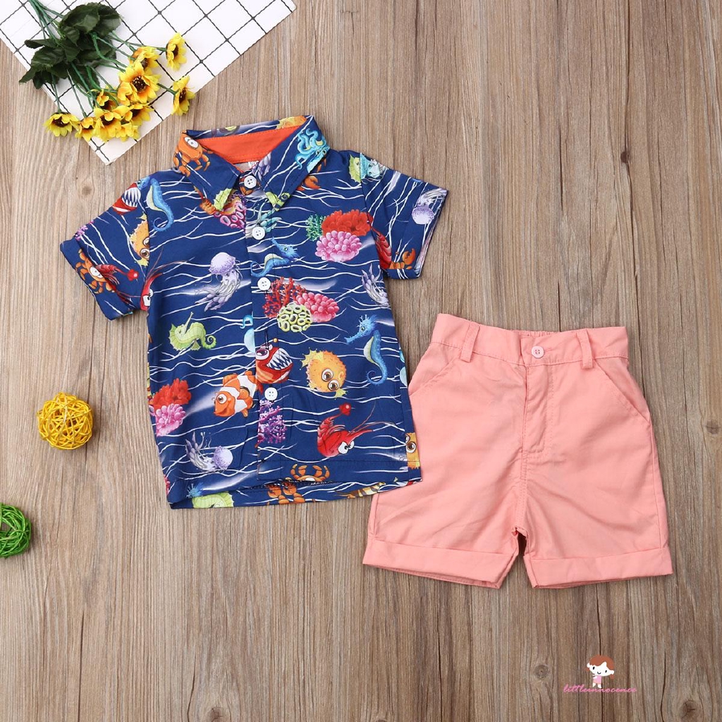 Bộ quần áo mùa hè xinh xắn dành cho bé trai