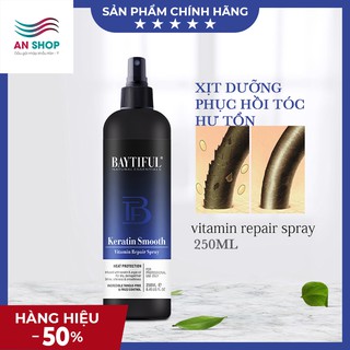Xịt dưỡng tóc collagen sịt keratin mượt tóc tinh chất chăm sóc tóc nhuộm uốn khô xơ hư tổn xoăn Baytiful Repair Spray