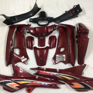  Bộ Dàn áo xe Wave Alpha - wave nhỏ 110-wave đời 2002 đến 2005 màu Đô Mận - nhựa ABS Loại 1 