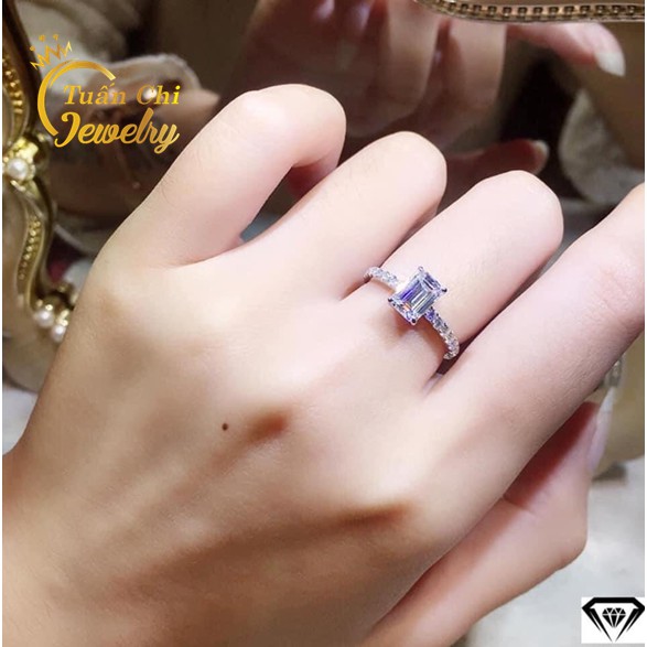 Nhẫn Bạc Nữ FREESHIP Nhẫn Nữ Bạc Ta Cao Cấp Gắn Đá Sang Trọng, Quý Phái