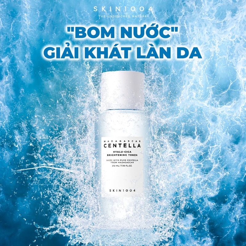 Nước Hoa Hồng SKIN1004 Cấp Ẩm, Làm Sạch, Giảm Mụn &amp; Sáng Da Madagascar Centella Hyalu-Cica Brightening Toner 210ml