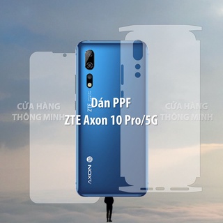 Tấm dán ZTE Axon 10 Pro/5G dán PPF mặt trước, dán mặt sau, dán màn hình, dán mặt lưng Full viền chuẩn