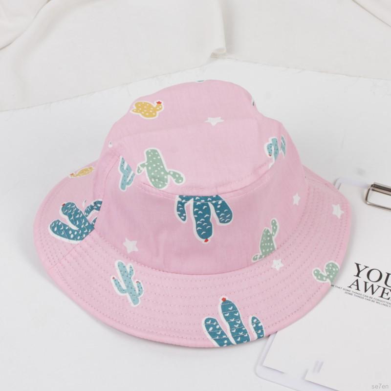 [Mã FASHIONT4FA2 giảm 10K đơn 50K] Nón Bucket Hoạ Tiết Cây Xương Rồng Đáng Yêu Cho Bé 3-6 Tuổi