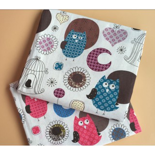 Vải bố (vải canvas) Chim cú 06 cực đẹp và chất lượng cao