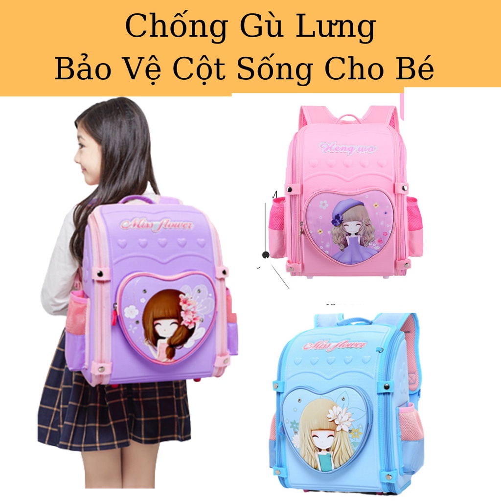 Cặp Sách Balo Chống Gù Lưng Cho Bé Đi Học Bảo Vệ Cột Sống Cho Cho Bé