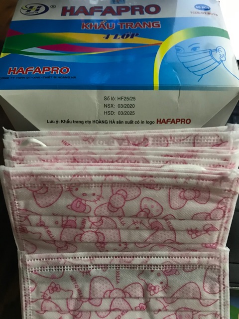 Khẩu trang y tế 4 lớp HAFAPRO IN HÌNH. Sĩ buôn từ 10 hộp. | BigBuy360 - bigbuy360.vn