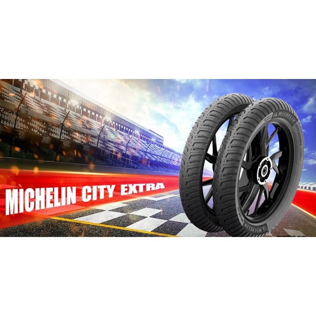 Vỏ lốp xe Michelin City Extra (gai mới nhất) dành cho tay ga và xe số, vỏ ko ruột - giá 1 cái 60;70;80/90-17
