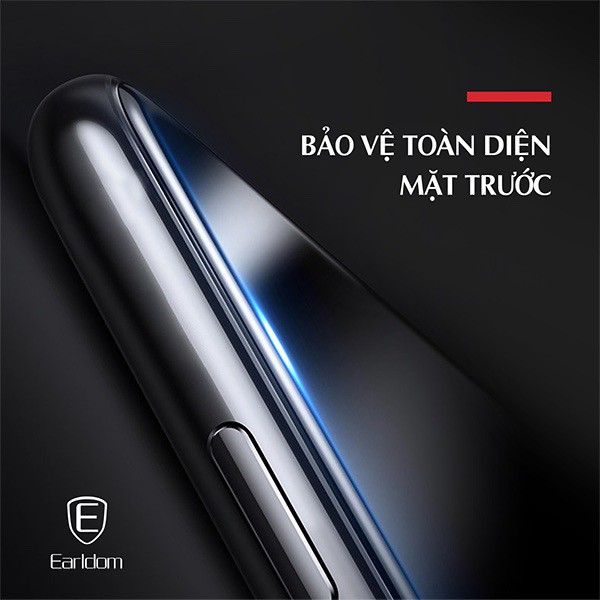 Kính cường lực con trâu độ cứng 9H, chống bám vân tay Earldom cho các dòng Iphone