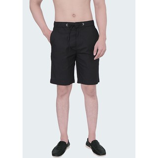 ZARA - QUẦN SHORT NAM CO GIÃN MÀU ĐEN