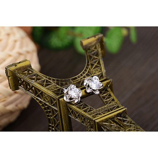 Bông Tai Bạc 925 Hoa Cao Cấp S282