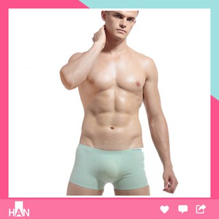 Quần lót nam - Combo 4 boxer Cotton siêu mỏng không đường may 0450