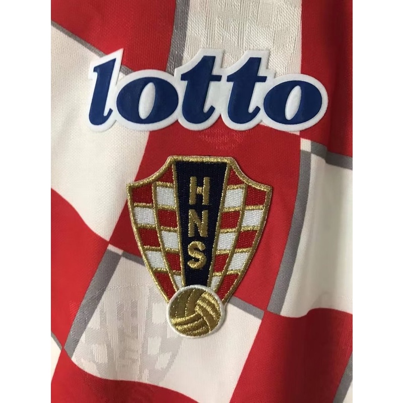 Áo Thun Thể Thao Tay Ngắn Mau Chóng Khô Ráo Phong Cách Đội Tuyển Croatia 1998 Size S-XXL