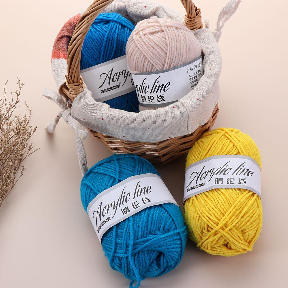 ZAIJIE Thick Bamboo Cotton Hand Knitting Crochet Knitting Wool Yarn DIY Crafts Sweater Scarf Warm Soft Sofa Cushion Hand-woven