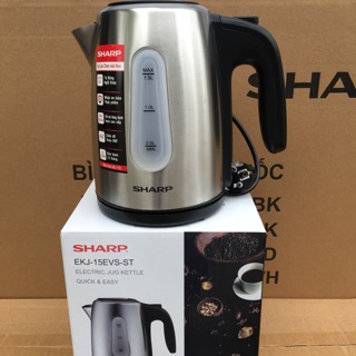 Ấm đun siêu tốc Sharp 1.5 lít EKJ-15EVS-ST