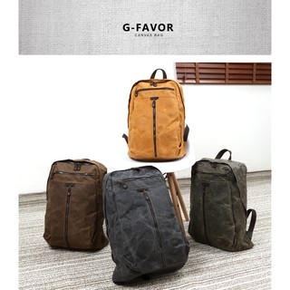 G-Favor Balo vải canvas phối da bò cao cấp - Mẫu T5385