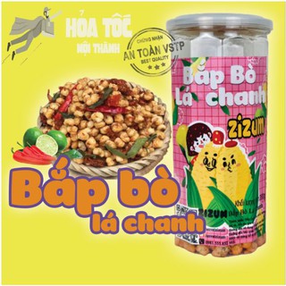Bắp bò lá chanh ZiZum 380g, đồ ăn vặt Hà Nội, vừa ngon vừa rẻ, đóng hộp hũ pet siêu đẹp , đặc sản , món mới lạ siêu ngon