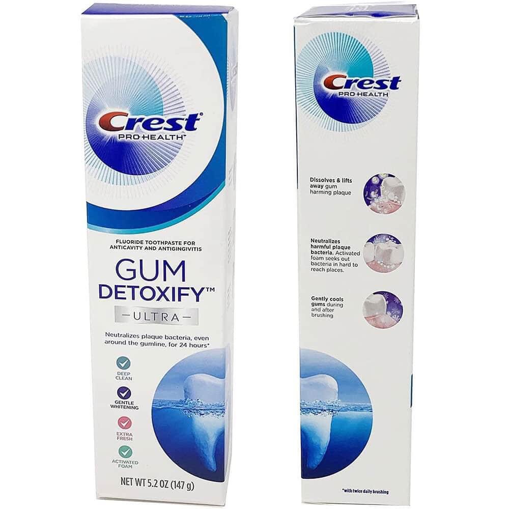 Kem đánh răng Crest Gum Detoxify 147g