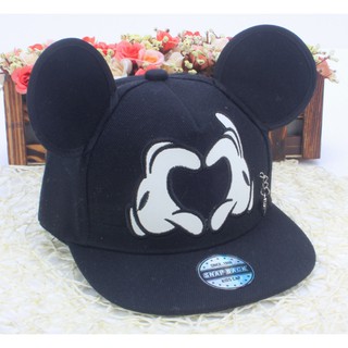 Mũ hiphop snapback mickey đáng yêu đen