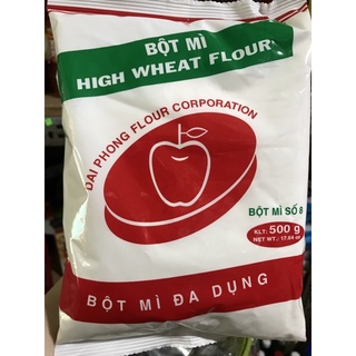 Bột mì Đa dụng 500g- Bột mì Trái táo-date 20/07/2022- Bột mì lẻ vô sẵn