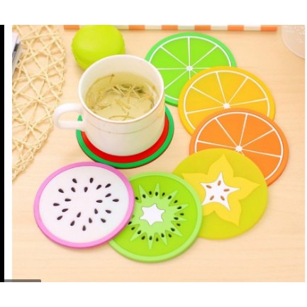 Miếng lót cốc silicon hình hoa quả tươi mát (8cm) - Miếng Lót Ly Trái Cây Dễ Thương 🍉Duashop🍉 | BigBuy360 - bigbuy360.vn