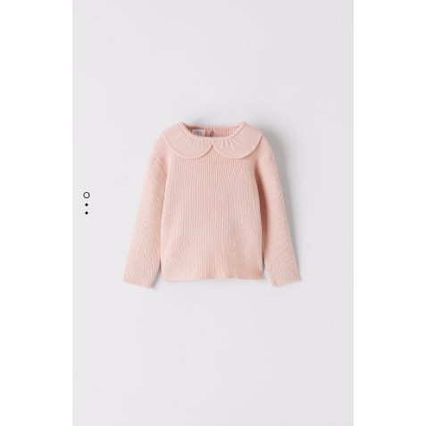 Áo len Zara cổ sen bé gái