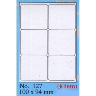 GIẤY DECAL TOMY 127  nhãn có lớp keo tự dính