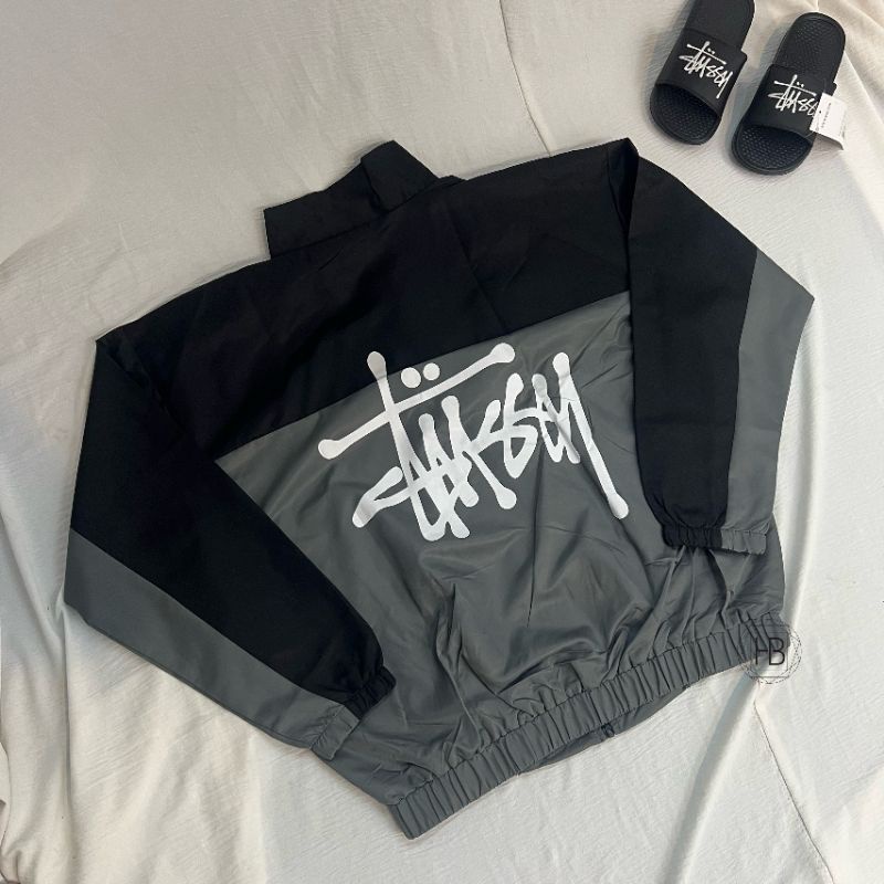 Áo Jacket Stussy logo thêu màu mới