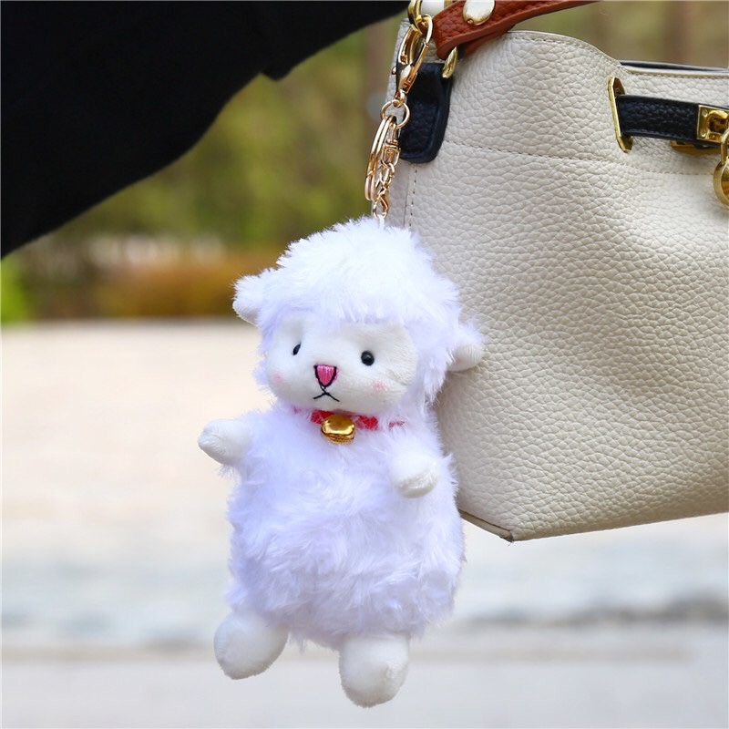 Móc khoá thú bông / móc treo chìa khoá balo / túi dễ thương phong cách Hàn Quốc