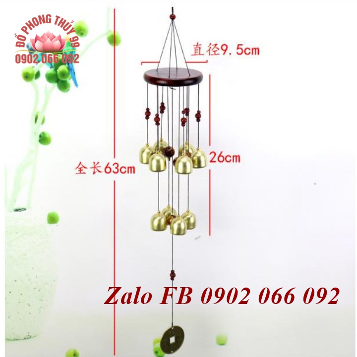 Chuông gió phong thủy may mắn MT510