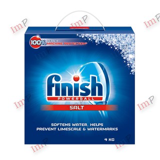 Muối rửa bát finish 4kg, 1,2kg, dùng cho máy rửa bát ( muối làm mềm nước )