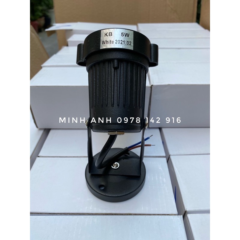 Đèn Rọi Cây - Đèn Rọi Tiểu Cảnh Sân Vườn Ngoài Trời Vỏ Bằng Gang Bóng LED Minh Anh lighting