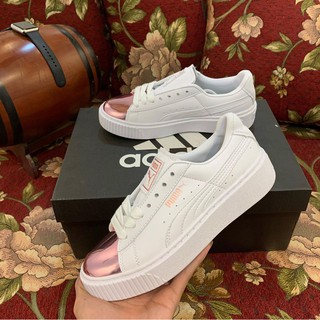 [Free Ship+Tặng Quà] Giày Pumaaa Mũi Hồng Nữ