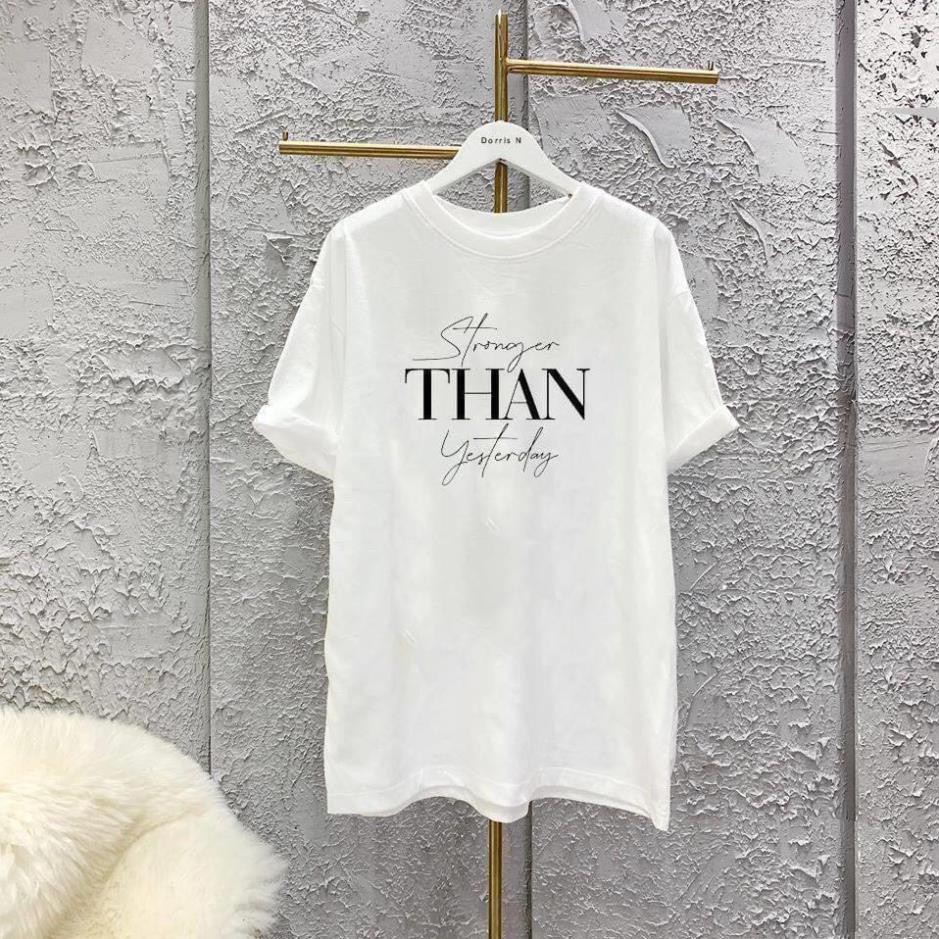 Áo phông in chữ THAN trắng đen [FREESHIP] Áo phông cotton chất đẹp mát, áo unisex, áo phông trắng đen các kiểu  ྇