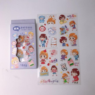 ⚡️BỘ 6 MIẾNG STICKER DÁN SỔ, ĐIỆN THOẠI CUTE⚡️