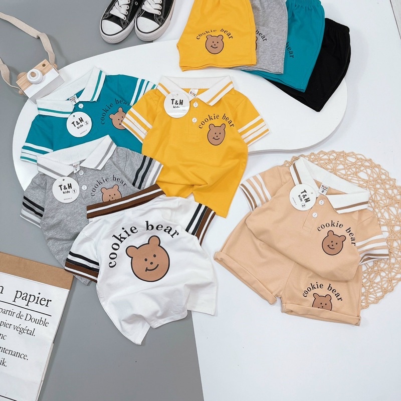 Đồ bộ bé trai❤️FREESHIP❤️Set bộ có cổ bé trai