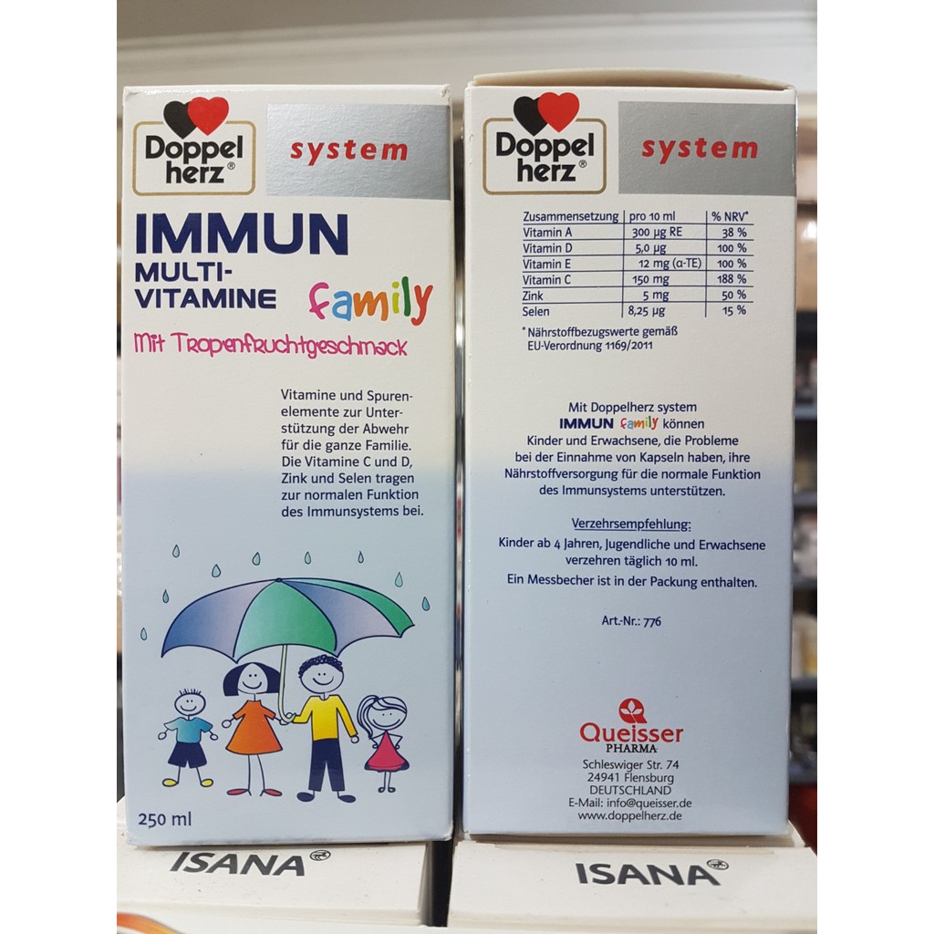 IMMUN MULTI VITAMINE family 250ml của Đức