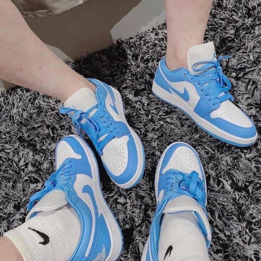 Giày jordan xanh nhạt cổ thấp, jordan 1 cổ thấp, jordan xanh nhạt