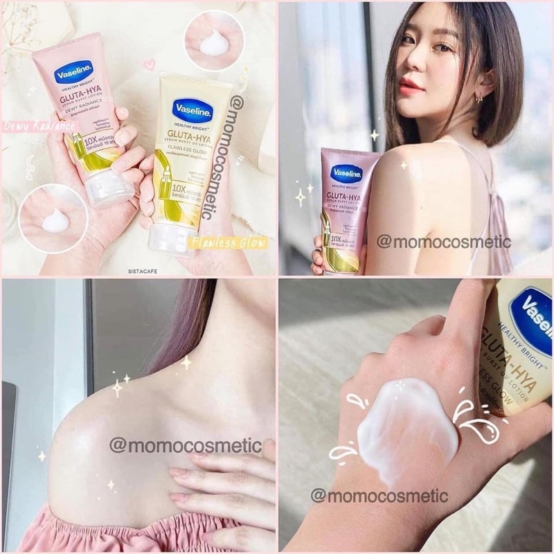 Dưỡng thể trắng da Vaseline Gluta-Hya Serum Burst Lotion