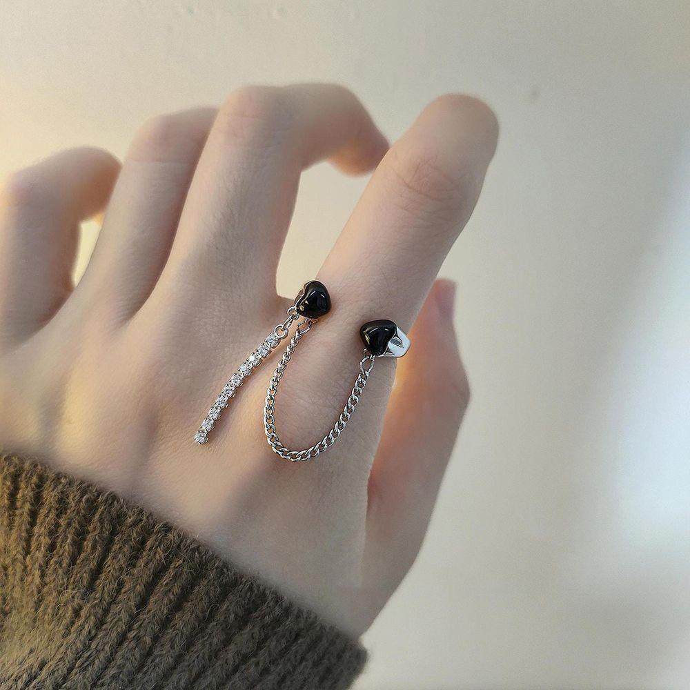 Nhẫn Hở Hình Bàn Cờ Vua Trái Tim Đơn Giản Cá Tính Thích Hợp Làm Quà Tặng Cho Bạn