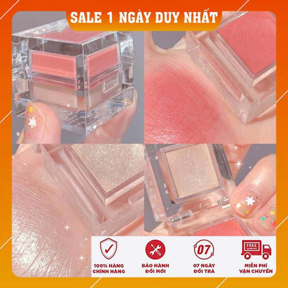 Phấn Má Bắt Sáng Hai Màu Tự Nhiên Lâu Trôi Magic Casa